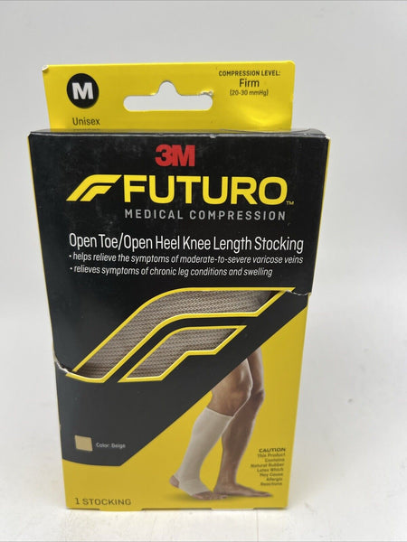 Futuro Medium Firm Compression Open Toe/Open Heel Knee Length Sock COMBINESHIP