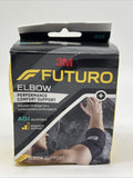 3M Futuro Elbow Performance Comfort Moderate Support Adjustable Wrap Brace Black
