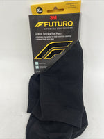 Futuro Men's XL Dress Socks Firm Compression Black Extra Large COMBINESHIP