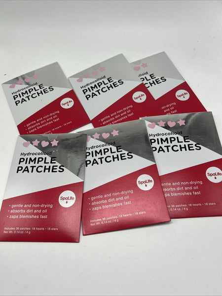(6) SpaLife Hydrocolloid Pimple Patches spot Dot Heart Stars Pink COMBINESHIP