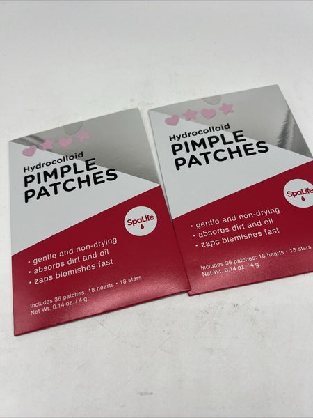 (2) SpaLife Hydrocolloid Pimple Patches spot Dot Heart Stars Pink COMBINESHIP
