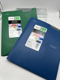 (2) Mead Five Star Plastic Different Color Folder 2 Pockets 3-Prongs COMBINESHIP