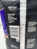 Always Discreet Boutique Extra Heavy Long Pads Size 6 Black 20 pk COMBINESHIP