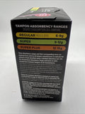 U By Kotex Click Compact Unscented Tampons-5 Super & 10 Regular COMBINESHIP