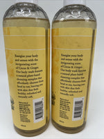 (2) Burt's Bees Energizing Body Wash Citrus & Ginger Plant Based 12oz Discontinu