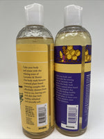 (2) Burt's Bees Calming Body Wash Lavender  & Honey Plant Based 12oz Discontinu