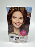 Clairol # 5M medium mahogany brown Nice n Easy Permanent Hair Color Condition