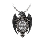 Alchemy Gothic P958 Quoth the Raven Necklace Pendant Poem Edgar Allan Poe Englan
