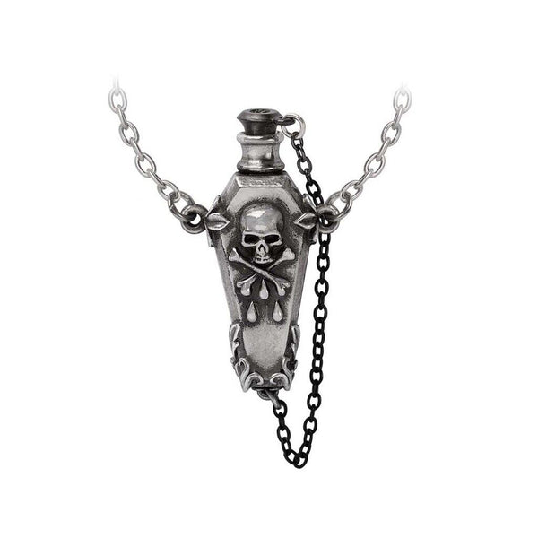 Alchemy Gothic P960 The Undertaker Pendant Necklace Coffin Skull Cross England