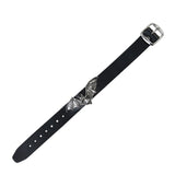 Alchemy A111 Desmodus Wriststrap Gothic Bat Wings Black Leather Strap Buckle