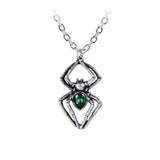 Alchemy P904 Green Spiderling Pendant Necklace Gothic England Spider In Hand