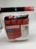 L HANES MEN TAGLESS T-SHIRTS SOLID WHITE 2 PACK  Large 42–44"