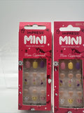 (2) SUNDRESS Impress Mini Press On Manicure kids mom approved Petite Nails Heart