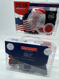 (2) Invisibobble Spiral Sprunchie Scrunchi Hair Tie Red White Blue July 4th Flag