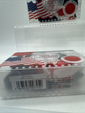 (2) Invisibobble Spiral Sprunchie Scrunchi Hair Tie Red White Blue July 4th Flag