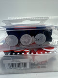 (2) Invisibobble Spiral Sprunchie Scrunchi Hair Tie Red White Blue July 4th Flag