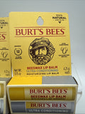 (6) Burt's Bees Beewax & Ultra Conditioning Moisturizing Lip Balm 2 Pks 12 Total