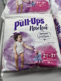 (4) HUGGIES Frozen 2 PULL-UPS NEW LEAF 3t - 4t 32-40lb 16ct 64ttl COMBINESHIP