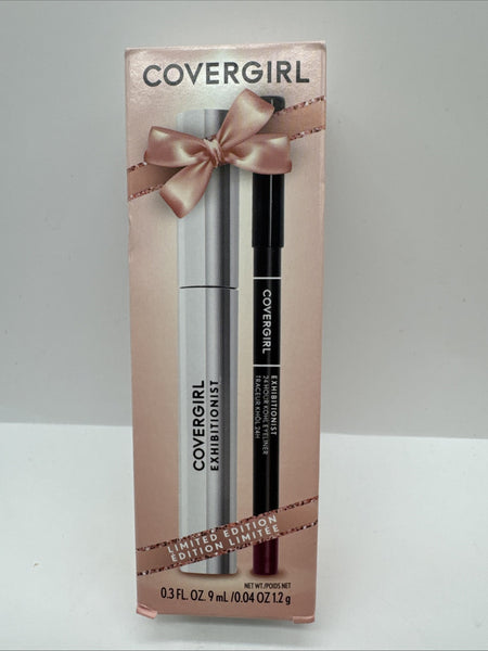 Covergirl Exhibitionist Mascara VERY BLACK & Kohl Eye Liner Burgundy COMBINESHIP