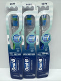 (3) ORAL-B Toothbrushes INDICATOR Color SOFT  Green & Purple COMBINESHIP