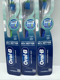(3) ORAL-B Toothbrushes INDICATOR Color SOFT  Green & Purple COMBINESHIP