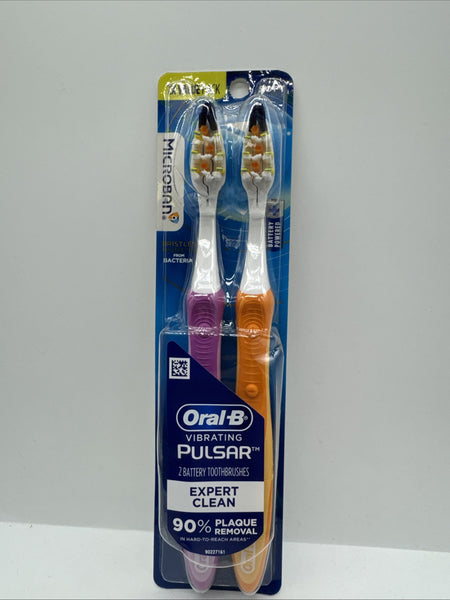 Oral-B Pro-Health Pulsar Battery Toothbrush Soft 2pk Expert MicrobanCOMBINESHIP