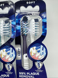 (2) Oral-B CrossAction All In One Toothbrushes Deep Plaque Removal Soft 2x 2 Ct