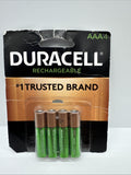Duracell AAA Rechargeable Batteries, AAA  4-Pack,  1.2V NiMH COMBINESHIP
