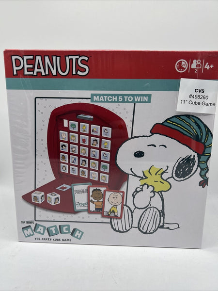 Top Trumps Peanuts Snoopy Match The Crazy Cube Game Memory 11” TOY