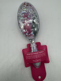 Packed Party Pink Swirl  Print Silver Confetti Detangling Hair brush COMBINESHIP