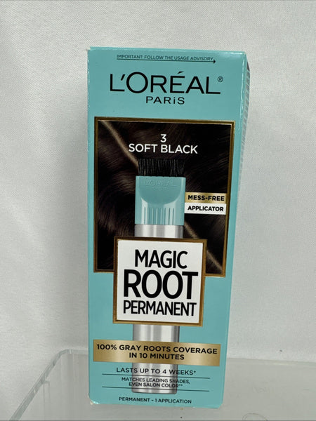 L'Oreal 3 Soft Black  Root Rescue Hair Color Gray Permanent COMBINESHIP