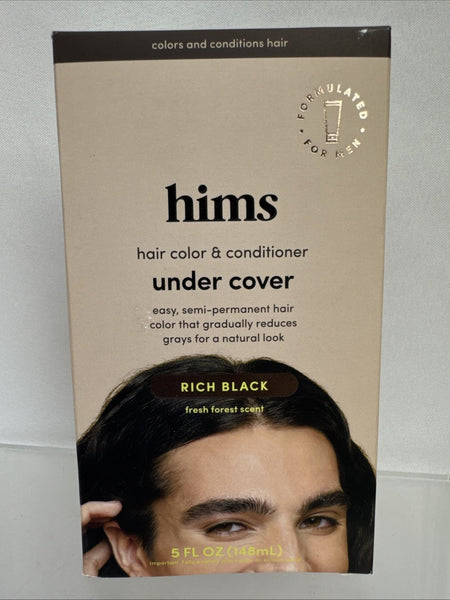 HIMS Rich Black Under Cover Hair Color & Conditioner Semi Permanent COMBINESHIP