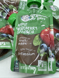 (13) Organic for Baby, 2nd Foods, Apple, Blueberry, Spinach, 3.5 oz (99 g)