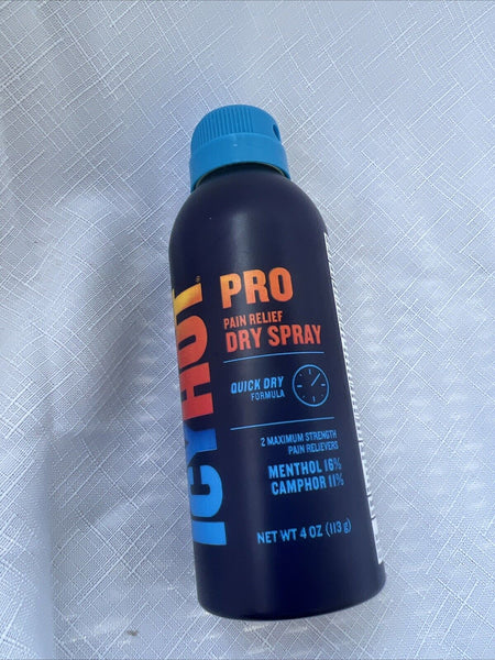 Icy Hot Pro Pain Relief Dry Spray With Menthol & Camphor 4oz . 5/25 COMBINESHIP