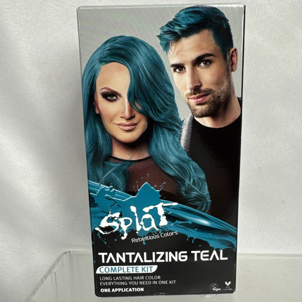 Splat Tantalizing Teal Complete Kit WBleach SemiPermanent Hair Color COMBINESHIP