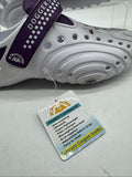 Doggers 7/8 Purple White Ultralite Adjustable Slip Women Shoe Clog