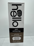 Hello Activated Charcoal Epic Whitening Flouride Toothpaste 4 Oz Mint Coconut