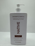 Native Coconut Vanilla Body Moisturizing Lotion Large Pump 16.5oz COMBINESHIP