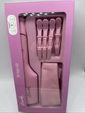Mermade MY WAVE KIT Pink Double Waver 4 Grip Clips Pink Bag Hair Styler Curling