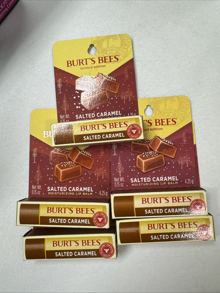 (5)  Burt's Bees Limited Edition Salted  Caramel Moisturize Lip Balm COMBINESHIP