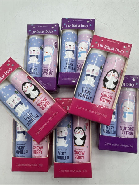(7) Lip Balm Duo Gift Easter Basket Berry Citrus Vanilla Pink 14ttl COMBINESHIP