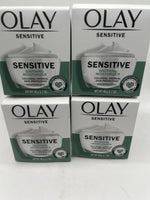 (4) Olay Sensitive Soothing Moisturizer Oatmeal FragranceFree Wrinkle 1.7o 5/25