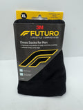 Futuro Men's XL Dress Socks Firm Compression Black Extra Large COMBINESHIP