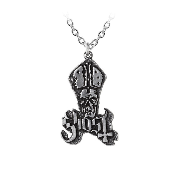 Alchemy Gothic PP522 Ghost Band Pendant Necklace Band Rock England