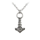 Alchemy Gothic P696 Thor's Hammer Amulet Norse Strength Healing Pendant Necklace