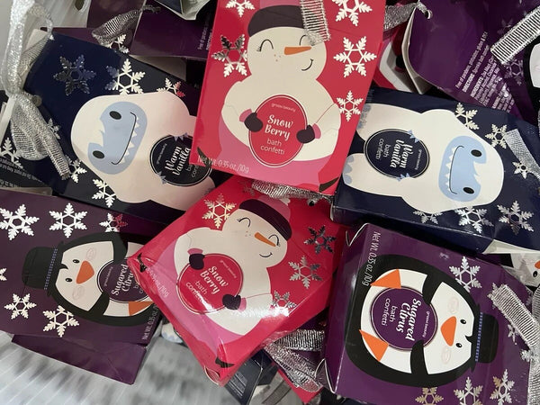 (100) Bath Confetti Fairy Snow Berry Citrus Bulk Lot Vanilla Bomb Holiday Resell