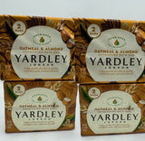 (4) Yardley London Oatmeal & Almond Nourishing Bath Bar 2 Pack Each Shower Wash