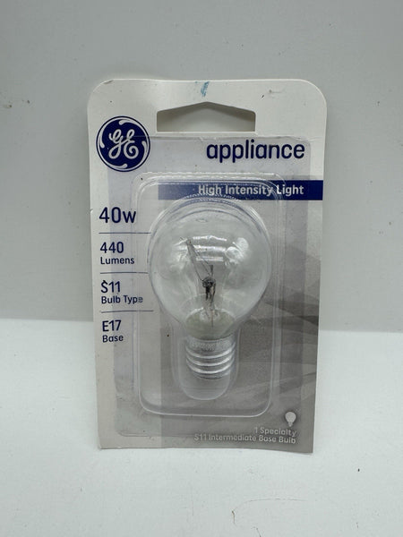 GE Light appliance High Intensity Light 40w 440 Lumens S11 Bulb Type E17 Base