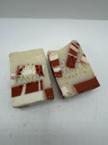 (2) Pacha Peaces Bar Soap Peppermint Candy Cane Holiday Christmas 4oz