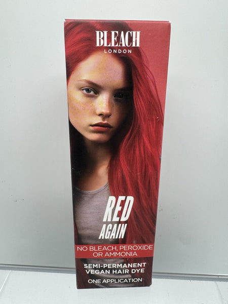 Red Bleach London Red Again Auburn Semi Permanent Vegan Hair Dye PET COMBINESHIP